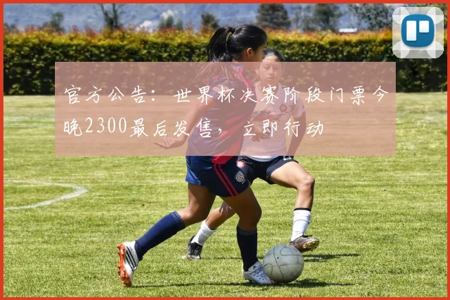 官方公告：世界杯决赛阶段门票今晚2300最后发售，立即行动